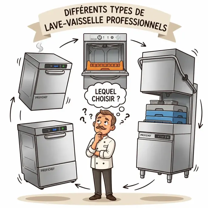 Types de lave-vaisselle professionnels : Lequel sera le mieux adapté à votre restaurant ?